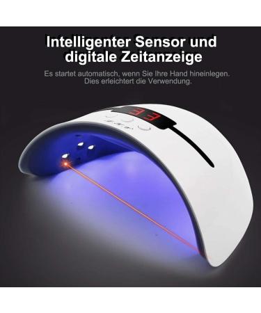 LKE UV Lamp for Gel Nails - 36W Portable Nail Dryer with USB Charging 30/60/90s Timer LCD Display & Infrared Sensor - Perfect for All Gel Types - Buy Online on SooperMarket.com