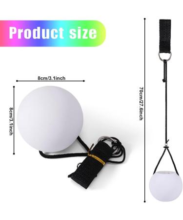 Joycabin LED Poi Balls Set 2 Bright Rainbow Juggling Balls with Strobe Effect & Adjustable Cords for Beginners Kids & Adults - Perfect for Outdoor Play! - Buy Online on SooperMarket.com