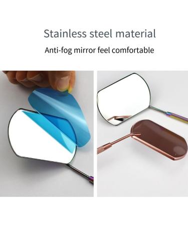 Dajidafu Eyelash Mirror Magnifying Beauty Tool Extension Tools Accessory for Check False Eyelashes Stainless Steel Durable Black - Buy Online on SooperMarket.com