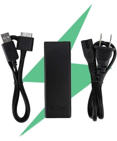 ASHATA Portable for PSP GO Power Adapter Fast Charging DC 5V/1500mA 50/60Hz AC Adapter Power Wallwith 2-in-1 USB Data Power Cable Light and Portable (black) - Buy Online on SooperMarket.com