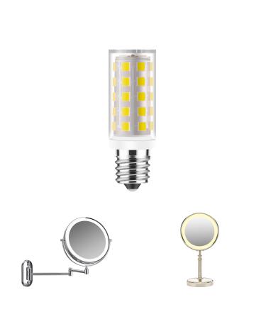 Yucclim No Flicker Double-Sided Mirror Bulb 40W Equivalent for Conair illuminations Makeup Mirror 10x Double Sided Illuminated Mirror Fits Jerdon Makeup Mirror Replaces  1PCS Natural White Natural White 1