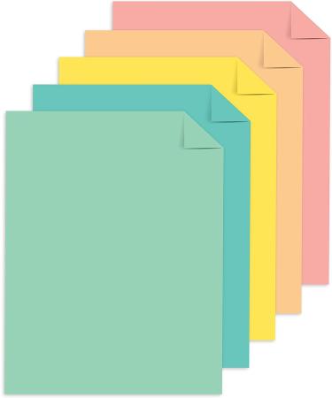 Astrobrights Punchy Pastel Assortment Cardstock  8.5 x 11  65 lb. 5-Color Assortment  100 Sheets (91786) - Buy Online on SooperMarket.com