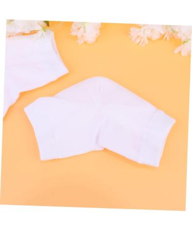 minkissy Socks Pairs Heel Socks Heel Sleeves Protectors Gel Heel Sleeves feet Repair Socks Heel Protector Socks feet Cracked Socks Gel Foot Socks Ankle Socks White Anti-Crack and wo Men - Buy Online on SooperMarket.com