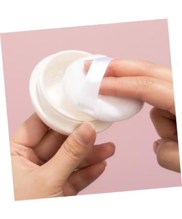 FOMIYES 1 Set Box Loose Powder Box Empty Loose Powder Container Cosmetic Powder Puff Face Powder Cushion Loose Powder Container with Powder Puff Travel Abs Makeup Pad White Portable 6.2x6.2cm White - Buy Online on SooperMarket.com