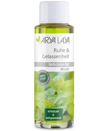 Arya Laya medicinal herbal bathroom calm & serenity 200 ml: wellness & care for at home with lemon balm extract also has a calming effect in the case of sleep disorders tightness and inner restlessness vegan lemon balm 200 ml (1 Pack)