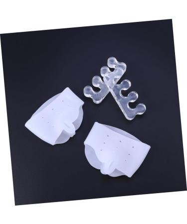 Healvian 2pcs Rubber Toe Spacers Set - Silicone Toe Stretcher & Separator for Bunions, Hammer Toe Straightener & Protector - Orthotic Toe Spreader Kit - Buy Online on SooperMarket.com