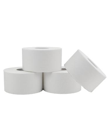 KISEER 4 Pack 1.5 Inch x 15 Yards Athletic Tape for Sports Athletes Trainers First Aid Injury Wrap Very Strong Sport Tape for Fingers Ankles Wrist on Bat Hockey Stick Lifters Climbers