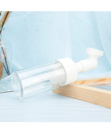 Portable Mousse Foaming Empty Bottle Refillable Travel Dispenser Container for Home Gift(100ML brush head white and transparent) - Buy Online on SooperMarket.com