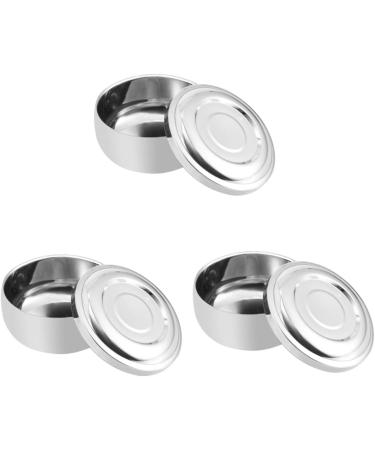 Beavorty 3-Piece Bamboo & Stainless Steel Shaving Soap Bowl Set Rustproof Shaving Containers for Men - Buy Online on SooperMarket.com