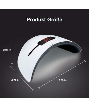 LKE UV Lamp for Gel Nails - 36W Portable Nail Dryer with USB Charging 30/60/90s Timer LCD Display & Infrared Sensor - Perfect for All Gel Types - Buy Online on SooperMarket.com