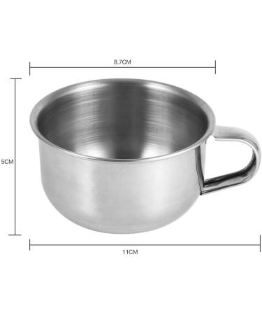FILFEEL Stainless Steel Shaving Bowl | Razor Soap Cup for Men | Premium Shaving Foam Tool - Buy Online on SooperMarket.com