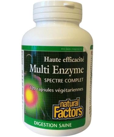 Natural Factors Multi Enzyme Full Spectrum 120 Capsules - Buy Online on SooperMarket.com