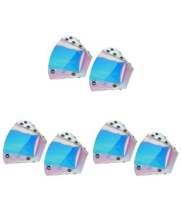 CLISPEED Accessories Pairs Roller Roller Cap Roller Cap Protectors Rack Roller Skating Skates Toe Cap Shoes Skateboard Skateboard Skateboard Skateboard Accessories Assorted Colorx3pcs 11X6CMx3pcs