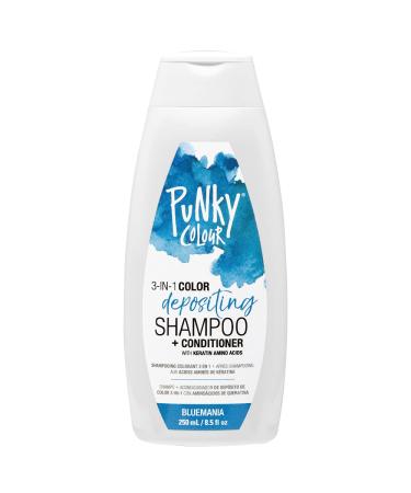 Punky Bluemania 3-in-1 Color Depositing Shampoo & Conditioner with Shea Butter and Pro Vitamin B that helps Nourish and Strengthen Hair  8.5 oz 8.5 Ounce (Pack of 1)