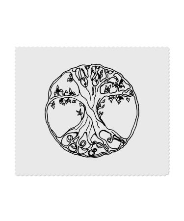 Azeeda 2 x 'Tree of Life' Microfiber Lens / Glasses Cleaning Cloths (LC00018730)