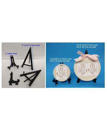 Elegance In Easels Baby Footprint & Handprint Kit | Keepsake Clay Casting Ornament Set - Safe Baby Shower Gift - Buy Online on SooperMarket.com