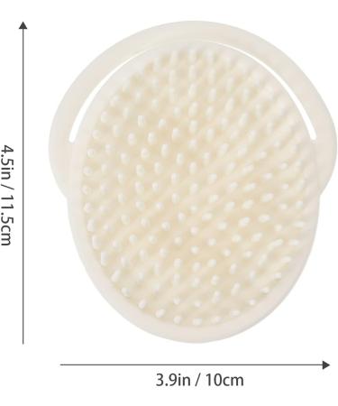 Kisangel 2pcs Scalp Massager and Shampoo Dispenser Set - Silicone Handheld Exfoliating Tool for Babies and Toddlers - Portable Dandruff Soother and Body Scrubber - 11.5X10X2CM - Buy Online on SooperMarket.com