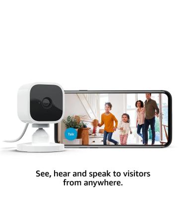 Blink Mini | Indoor plug-in pet security camera 1080p HD day and night video motion detection two-way audio easy setup Alexa enabled Blink Subscription Plan Free Trial 1 camera (White) White 1 Camera Blink Mini - Buy Online on SooperMarket.com