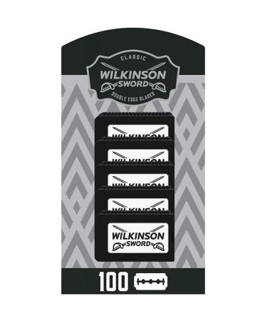 Wilkinson Sword Classic Double Edge (DE) Razorblades - 100 Blades