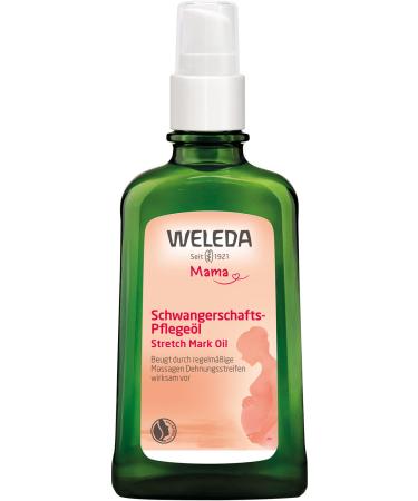 Weleda Stretch Mark Pregnancy Massage Oil 3.4 fl oz - Plant Rich Oil with Vitamin E, Sweet Almond, Jojoba, and Arnica Oils - Buy Online on SooperMarket.com