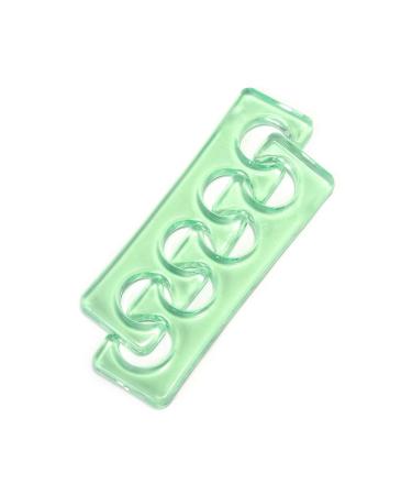 Toe Separators Flexible Soft Silicone Finger Toe Spacers for Nail Polish Pedicure Tools (Green)