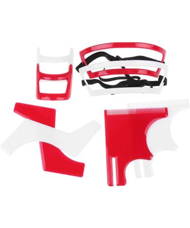 Beard Shaping Tool Kit Neckline Shaving Template Guide Set for Men Hair Styling Red beard trimmer template guide - Buy Online on SooperMarket.com