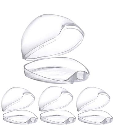 Generic 86LS 4 Pcs Clear Baby Pacifier Dummy Case Storage Box for Kids Acrylic