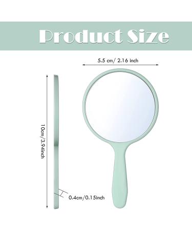 25-Piece Portable Handheld Hand Mirror Set for Women & Girls - Compact Round Mirror for Travel, Camping, Daily Use - White, Pink, Black, Blue, Green - Buy Online on SooperMarket.com