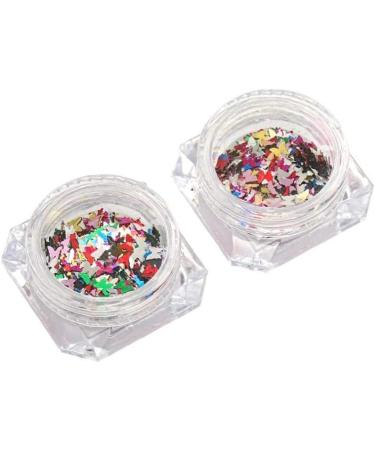 1 Box Nails Art Pretty Nail Art Flakes Glitter Sequins Sparkle Colorful Paillette Craft Diy Decorations - Buy Online on SooperMarket.com