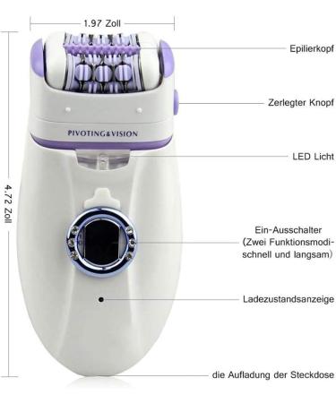 3 in 1 Women's Electric Hair Removal Kit: Epilator, Lady Shaver, Bikini Trimmer - Rechargeable and Gentle Depilation - Buy Online on SooperMarket.com