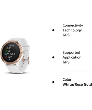 Garmin vvoactive 3 GPS Smartwatch with Contactless Payments - White/Rose Gold (Renewed) - Buy Online on SooperMarket.com