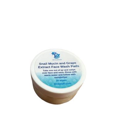 Diva Stuff Korean Snail Mucin and Grape Extract Face Wash Single Use Pads