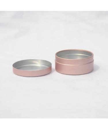 Zeoabsy 24-Pack 20ml Matte Rose Aluminum Round Tin Cans for DIY Ointments Candles & Cosmetics Durable Plastic Lid Perfect for Shaving Soap - Buy Online on SooperMarket.com