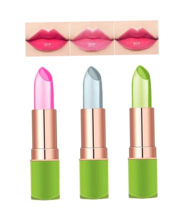 Vibely Aloe Vera Lipstick Set - Long Lasting Moisturizer Lip Balm & Temperature Color Change Lip Gloss (3PCS) - International Shipping Available - Buy Online on SooperMarket.com