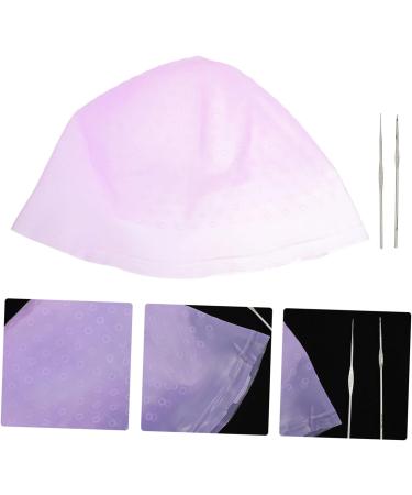 Ipetboom 1 Set Hair Color Highlighter Cap Hair Styling Tools with Hook Dye Mixer Bowl Hair Bleaching Cap Hair Frosting Cap Hat Dye Caps Clamshell Hairdressing Cap To Weave Pink 22X16X1CM Pink - Buy Online on SooperMarket.com