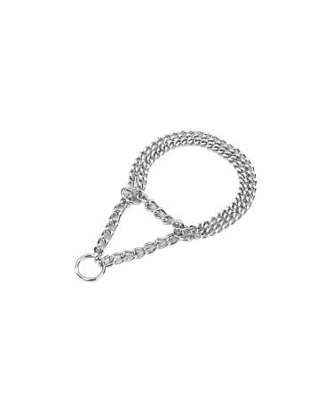 Nobby chain choker two-row chrome L: 30 cm 2.0 mm 1 piece length 30 cm