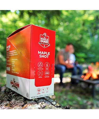 Maple Shot 100% Real Maple Syrup Energy Gel - Travel Size for Hiking, Cycling, Camping - 10-pack - Buy Online on SooperMarket.com