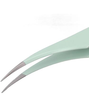 Curved Eyelash Tweezers - Ergonomic Stainless Steel Bright Color | Safe & Essential for Beauticians & Beauty Salons - International Shipping Available - Buy Online on SooperMarket.com