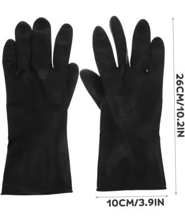 Gogogmee 3 Pairs Hair Shampoo Gloves Black Rubber Gloves Reusable Men Shampoo Dying Man Tool Belt Hair Dye Large - Buy Online on SooperMarket.com
