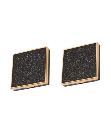 HAPINARY 2 Pcs Empty Eyeshadow Dish Empty Eyeshadow Pans Empty Eye Shadow Empty Eyeshadow Pallet Black
