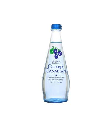 Clearly Canadian Mountain Blackberry Sparkling Water 11 Fl Oz - Pack of 2 - Buy Online on SooperMarket.com