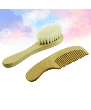 STAHAD Baby Grooming Kit - Anti-static Massage Bath Comb & Detangling Brush for Newborns - Wooden Shower Spa Set for Toddlers - Buy Online on SooperMarket.com