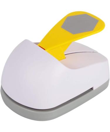 Craft Lever Punch 3 Hexagon DIY Handmade Paper Punch - White Color - Buy Online on SooperMarket.com