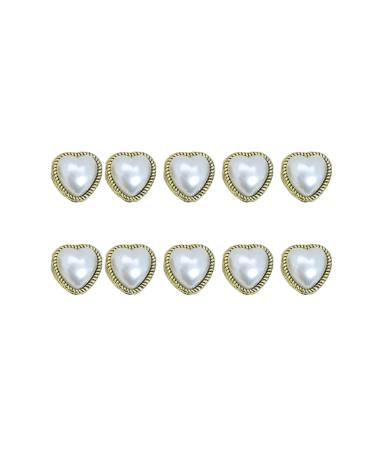 Worparsen Nail Art Decors Attractive Flower Love Heart Bear Modeling Fake Nail Decor Resistant Realistic Looking D