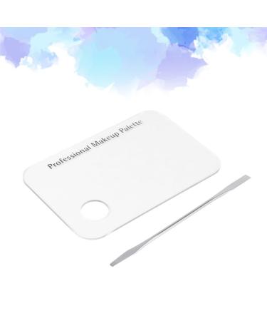 Buy Acrylic Palette & Stainless Spatula Set - Perfect for Makeup Artists & Manicurists | Nail Art Mixing Tool - Buy Online on SooperMarket.com