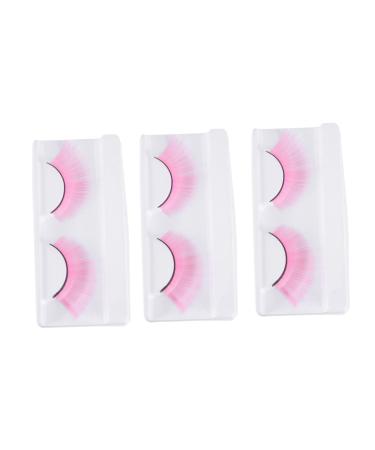 ABOOFAN 3 Pairs Black False Eyelashes Halloween Costume Eyelashes Face Eyelashes Halloween False Eyelashes for Women Halloween Eyelashes Extension Party Eyelashes Cosplay 3d Accessories