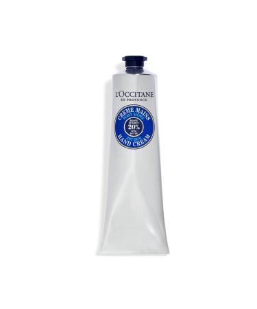 L'OCCITANE Shea Butter Hand Cream 150ml Luxury Hand Care 20% Fair Trade Dry to Very Dry Hands Nourishing Vegan Formula Hand Balm 150 ml (Pack of 1)