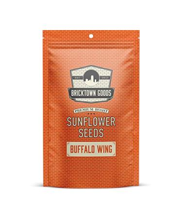 Buffalo Wing Flavored Sunflower Seeds - Seasoned and Roasted in Shell for a Bold Taste - 8 oz. Buffalo Wing 8 Ounce (Pack of 1)
