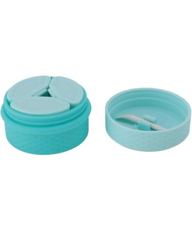Silicone Cream Jars with Spoon Travel Silicone Makeup Container Portable 3 in 1 Outdoor for Women (Sky Blue) - Buy Online on SooperMarket.com