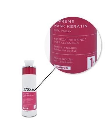Let Me Be Progressive Supreme Mask Keratin Intense Shine Frizz-Free Hair Care 2x1L - Pack of 2 Bottles - Buy Online on SooperMarket.com